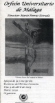 Concierto de Polifonía Histórca Religiosa. 9 de abril de 2003